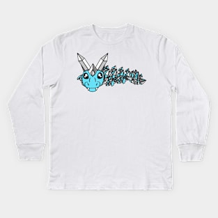 Demiboy Pride Fidget Crystal Dragon Kids Long Sleeve T-Shirt